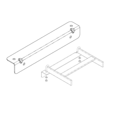 Chatsworth Products Cpi CABLE RUNWAY WALL ANGLE, SUPPORT KIT FOR 18"W RUNWAY, BLACK 11421-718